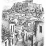 Athens travel planning illustration