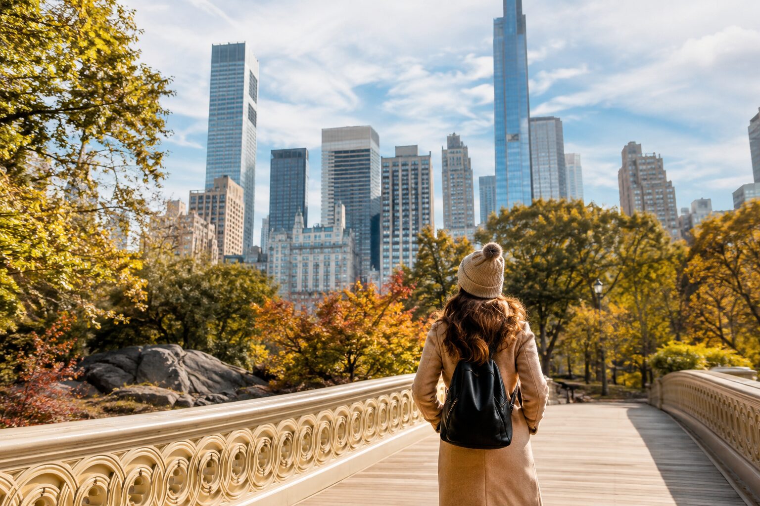 Traveler exploring Manhattan during a New York itinerary