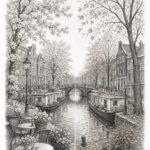 Amsterdam travel planning illustration