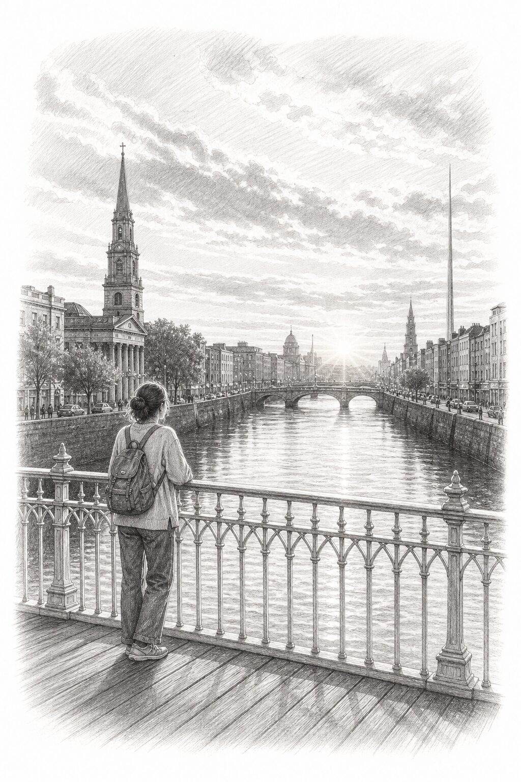 Dublin travel planning illustration