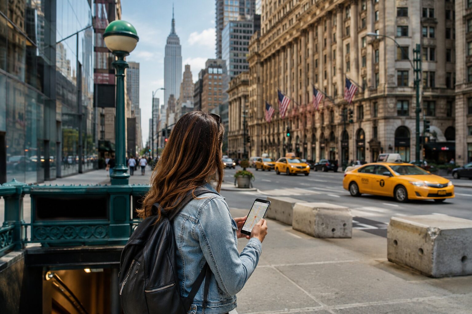 First-time visitor navigating New York City