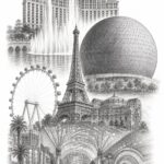 Las Vegas travel planning illustration